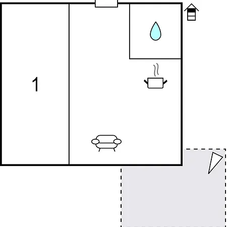 One-bedroom In 아파트 스리마